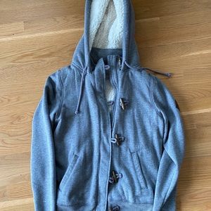 Grey Hollister Fleece-lined Jacket